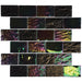Tesoro - Nautical Series - 2 in. x 3 in. Glass Mosaic - Laguna Black