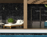 Tesoro - Roccia Collection - 6 in. x 24 in. Glossy Porcelain Tile - Black Room Scene