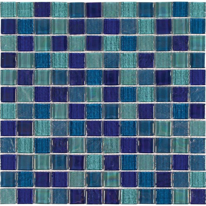 Tesoro - Treasure Series - 1 in. x 1 in. Glass Mosaic - Blendstone
