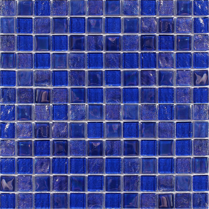 Tesoro - Treasure Series - 1 in. x 1 in. Glass Mosaic - Cobaltstone