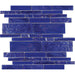 Tesoro - Treasure Series - 11.75 in. x 11.75 in. Glass Mosaic - Cobaltstone Linear