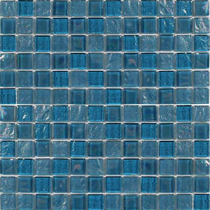 Tesoro - Treasure Series - 1 in. x 1 in. Glass Mosaic - Topazstone