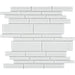 Tesoro - Treasure Series - 11.75 in. x 11.75 in. Glass Mosaic - Whitestone Linear