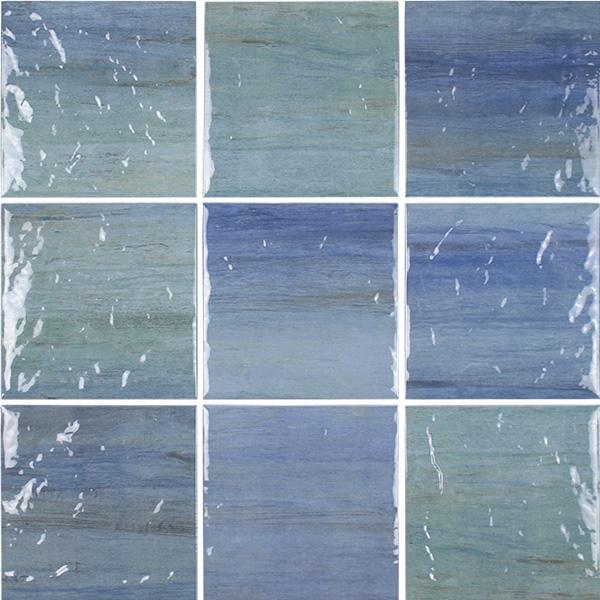 Tesoro - Waterplace Series - 6 in. x 6 in. Glossy Porcelain Tile - Java