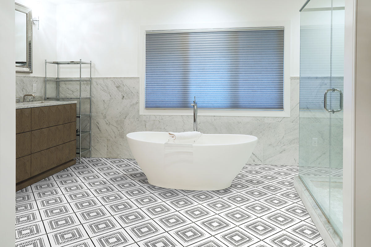 MSI - Zaria 8 in. x 8 in. Porcelain Tile Collection - Tessa Floor Install