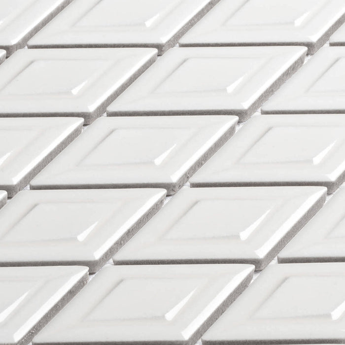 Bellagio - Tetragon Collection Porcelain Diamond Mosaic - Oxygen