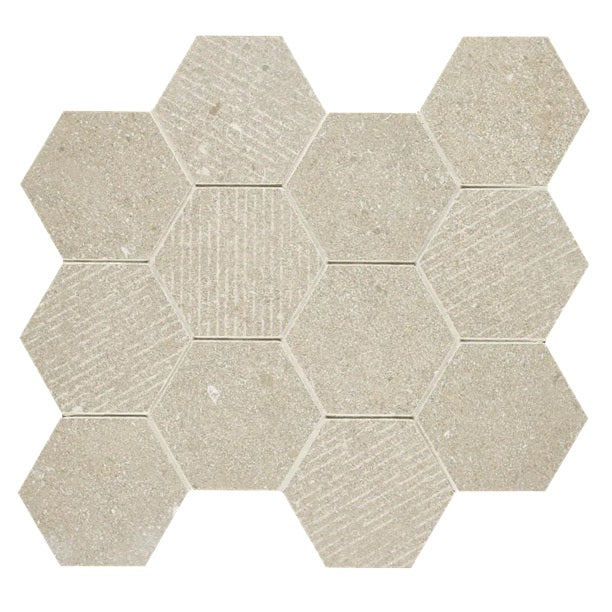 Arizona Tile - Intense 4" Hex Porcelain Mosaic - Toffee