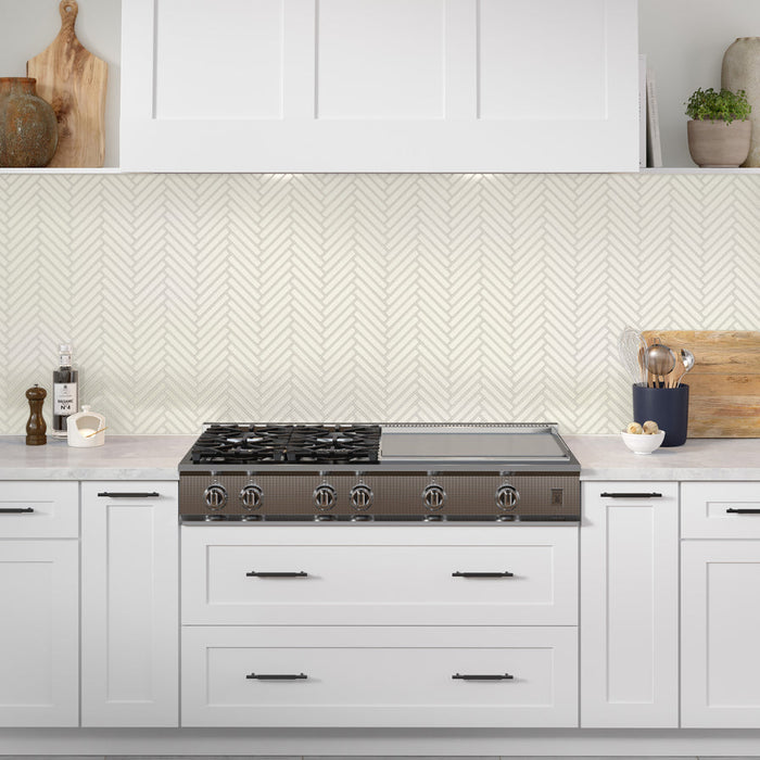 Emser Tile - Regala - 8" x 10" Porcelain Mosaic - Bequest Installed