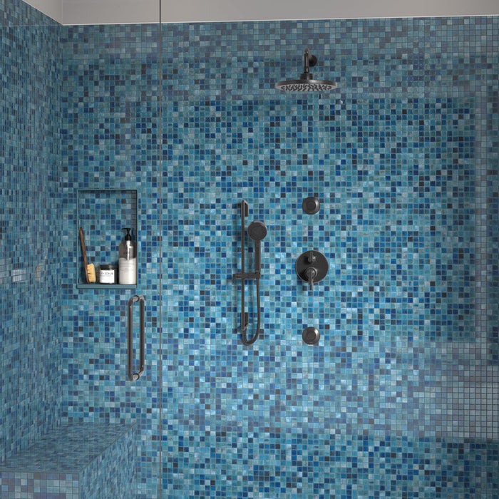 Emser Tile - Waterlace - Glass Mosaic - Lami Installed