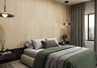 MSI - UrbanSlat - 16 in. x 48 in. Ceramic Wall Tile - Blonde Wall Install