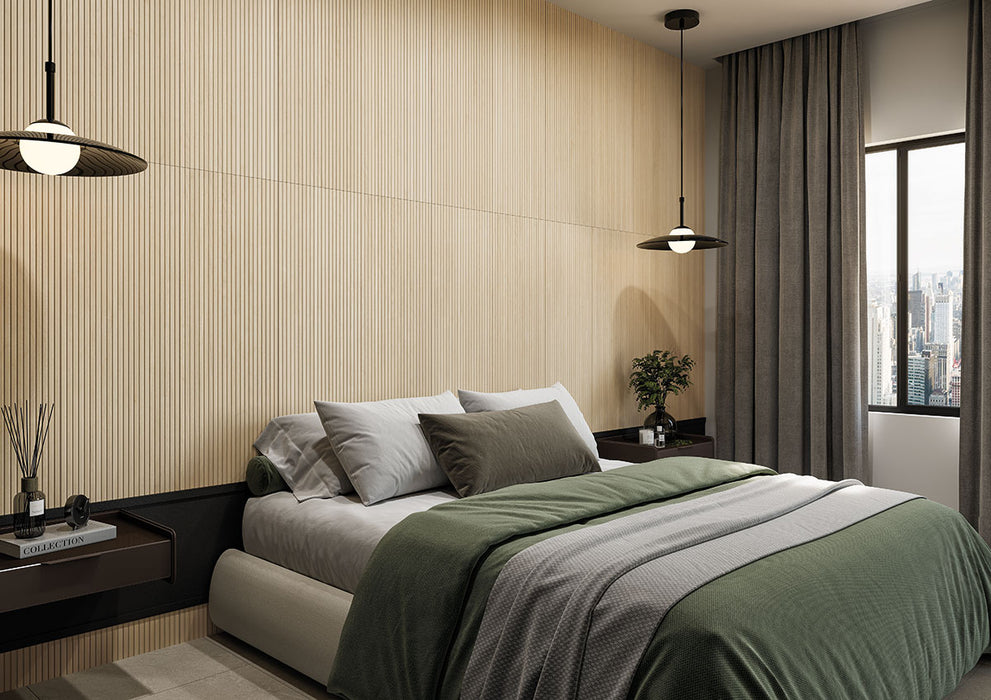 MSI - UrbanSlat - 16 in. x 48 in. Ceramic Wall Tile - Blonde — Floorzz