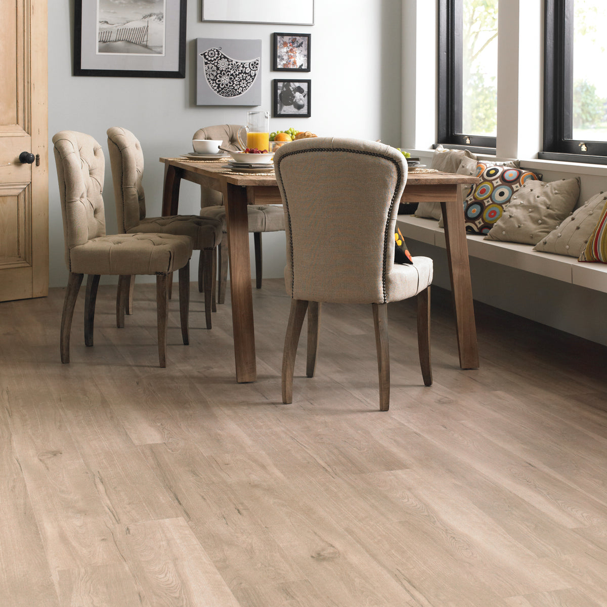 Karndean - Van Gogh Rigid Core 7 in. x 48 in. - SCB83 Frosted Birch Installed