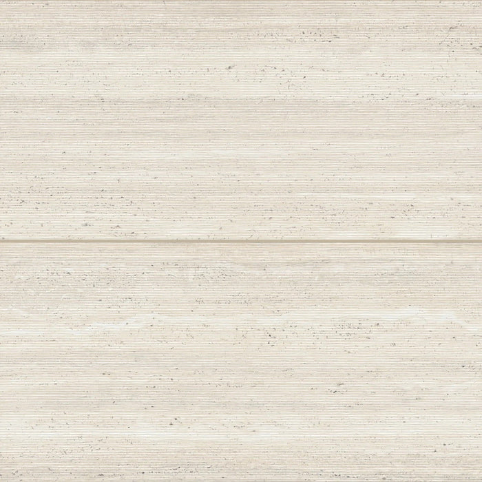 Bedrosians - Sensi Roma 24" x 48" Satin Porcelain Wave Deco Tile - Ivory