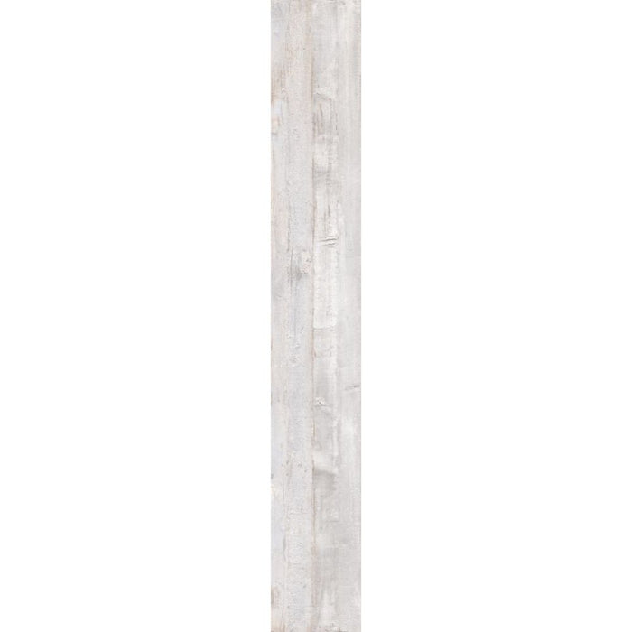 Elysium - Deco Wood 11 in. x 71 in. Rectified Porcelain Tile - White