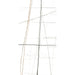 Elysium - Noir - 24 in. x 48 in. Rectified Porcelain Tile - Polished White