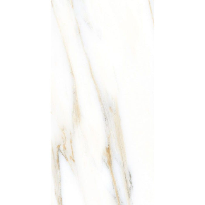Elysium - AGL 12 in. x 24 in. Matte Rectified Porcelain Tile - Calacatta Gold