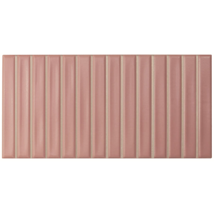 WOW - Sweet Bars 5 in. x 10 in. Matte Ceramic Mosaic - Blush