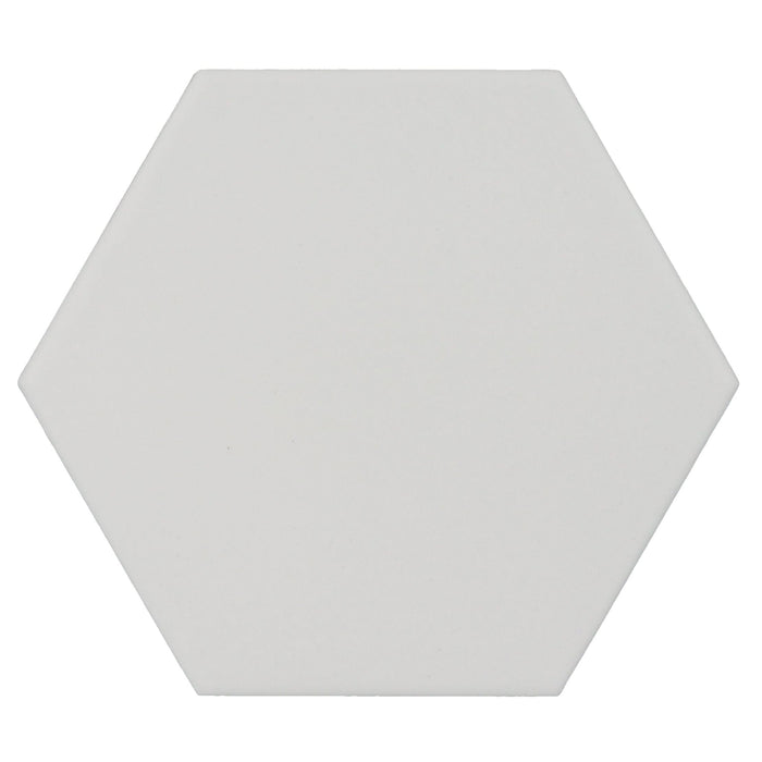 Mosaic & Tile Depot - Kromatica 4.5" x 4" Porcelain Hex Tile - White