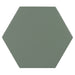 Mosaic & Tile Depot - Kromatica 4.5" x 4" Porcelain Hex Tile - Green