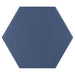 Mosaic & Tile Depot - Kromatica 4.5" x 4" Porcelain Hex Tile - Navy Blue