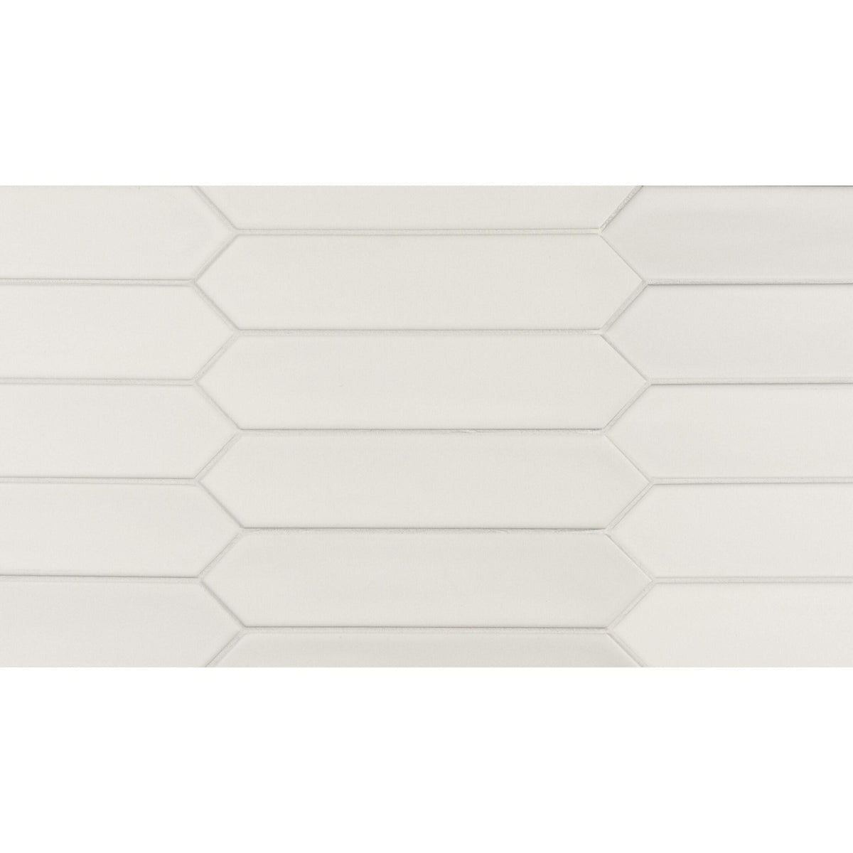 Tesoro - Lanse Series - 2 in. x 10 in. Ceramic Picket Tile - White