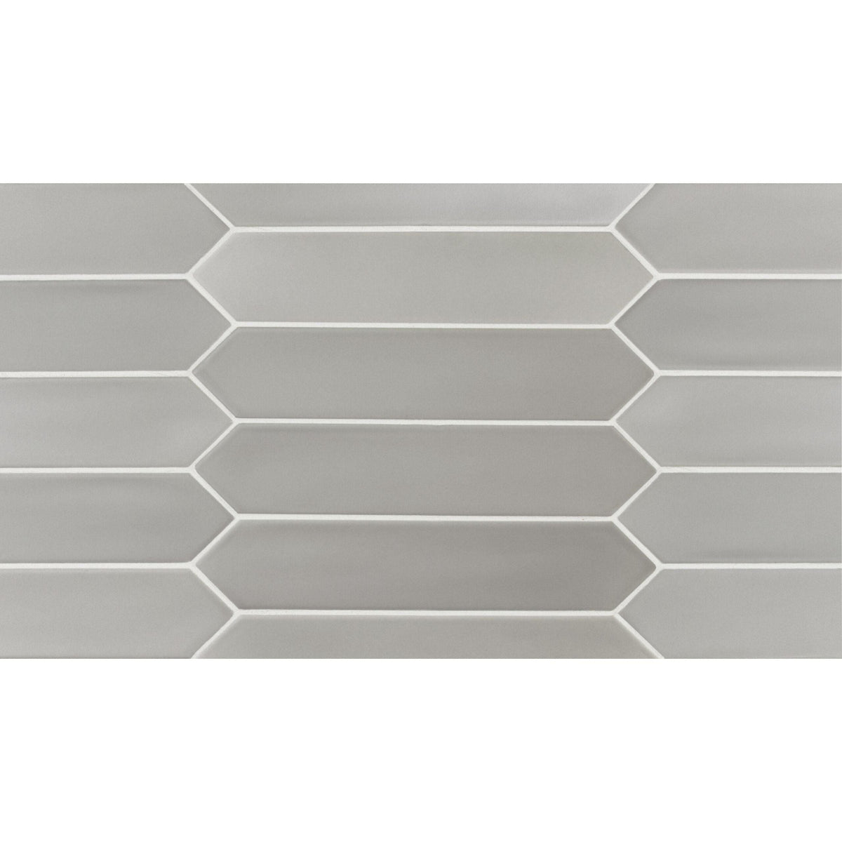 Tesoro - Lanse Series - 2 in. x 10 in. Ceramic Picket Tile - Gray