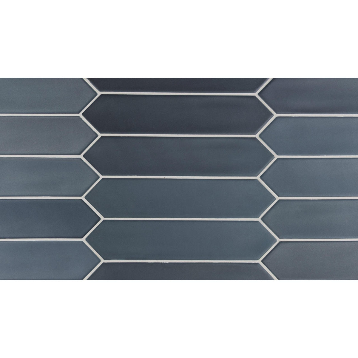 Tesoro - Lanse Series - 2 in. x 10 in. Ceramic Picket Tile - Navy