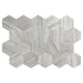 Mosaic & Tile Depot - Lithos Porcelain Hex Mosaic - GreyMosaic & Tile Depot - Lithos Porcelain Hex Mosaic - Grey