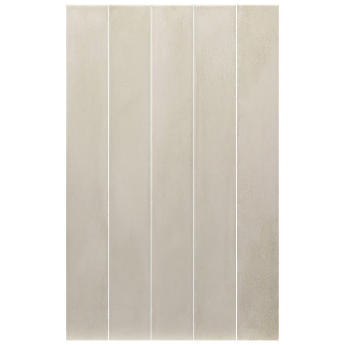 Equipe - Stonella Collection - 3 in. x 24 in. Tile - Silver Breeze