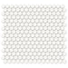 Tesoro Collection - Soho Series - 0.75 in. Penny Mosaic - Matte Canvas White