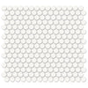 See Tesoro Collection - Soho Series - 0.75 in. Penny Mosaic - Matte Canvas White
