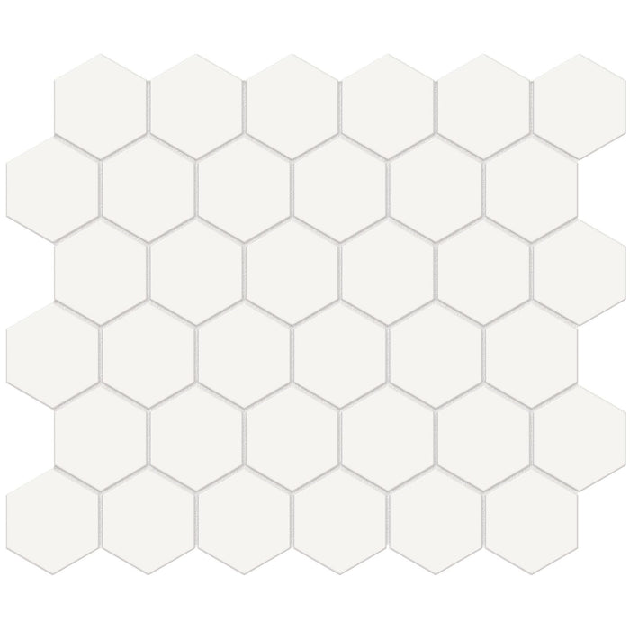 Tesoro Collection - Soho Series - 2 in. Hex Mosaic - Matte Canvas White