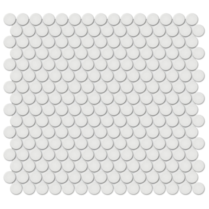 Tesoro Collection - Soho Series - 0.75 in. Penny Mosaic - Matte Vintage Grey