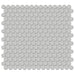 Tesoro Collection - Soho Series - 0.75 in. Penny Mosaic - Glossy Loft Grey