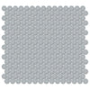 See Tesoro Collection - Soho Series - 0.75 in. Penny Mosaic - Matte Cloud Blue