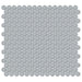 Tesoro Collection - Soho Series - 0.75 in. Penny Mosaic - Glossy Cloud Blue