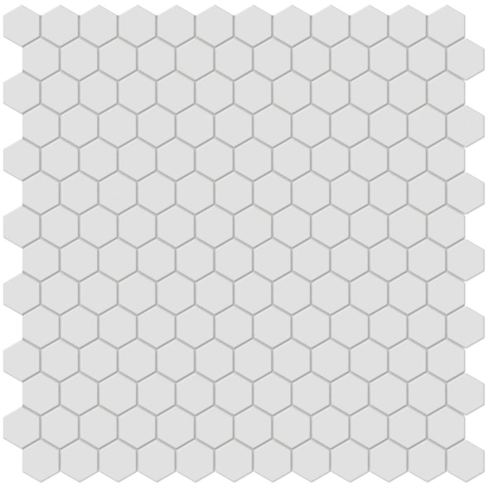 Tesoro Collection - Soho Series - 1 in. Hex Mosaic - Matte Gallery Grey