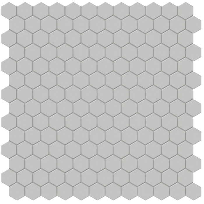 Tesoro Collection - Soho Series - 1 in. Hex Mosaic - Matte Loft Grey