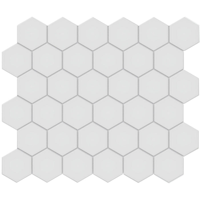 Tesoro Collection - Soho Series - 2 in. Hex Mosaic - Matte Gallery Grey