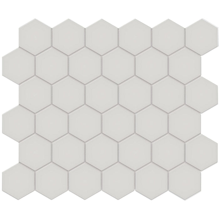 Tesoro Collection - Soho Series - 2 in. Hex Mosaic - Matte Halo Grey