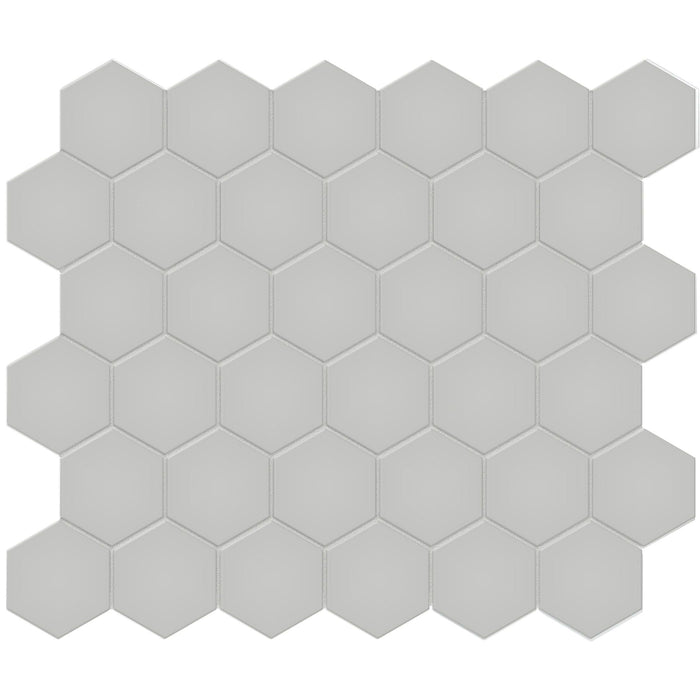 Tesoro Collection - Soho Series - 2 in. Hex Mosaic - Matte Loft Grey