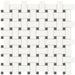Tesoro Collection - Soho Series - Basketweave Mosaic - Matte White with Retro Black
