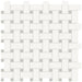 Tesoro Collection - Soho Series - Basketweave Mosaic - Matte White with Soft Sage