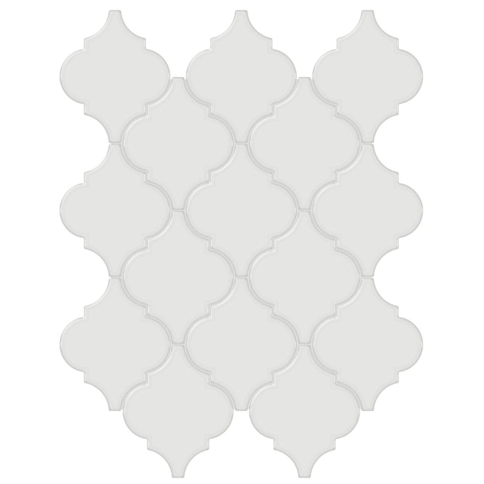 Tesoro Collection - Soho Series - Arabesque Mosaic - Glossy Vintage Grey