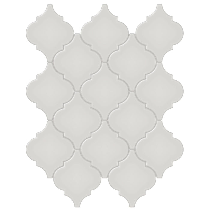 Tesoro Collection - Soho Series - Arabesque Mosaic - Glossy Halo Grey