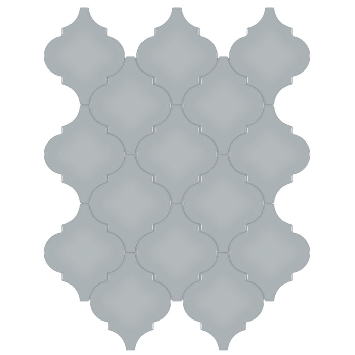 Tesoro Collection - Soho Series - Arabesque Mosaic - Glossy Cloud Blue