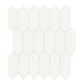Tesoro Collection - Soho Series - 2 in. x 5 in. Picket Mosaic - Glossy Canvas White