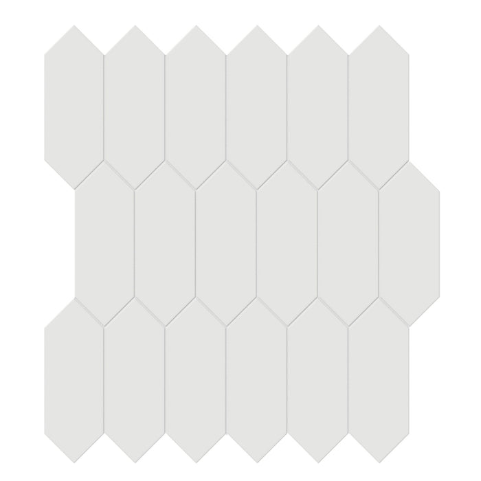 Tesoro Collection - Soho Series - 2 in. x 5 in. Picket Mosaic - Matte Vintage Grey