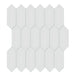 Tesoro Collection - Soho Series - 2 in. x 5 in. Picket Mosaic - Glossy Gallery Grey
