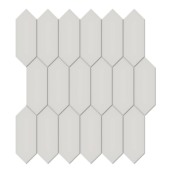 Tesoro Collection - Soho Series - 2 in. x 5 in. Picket Mosaic - Matte Halo Grey